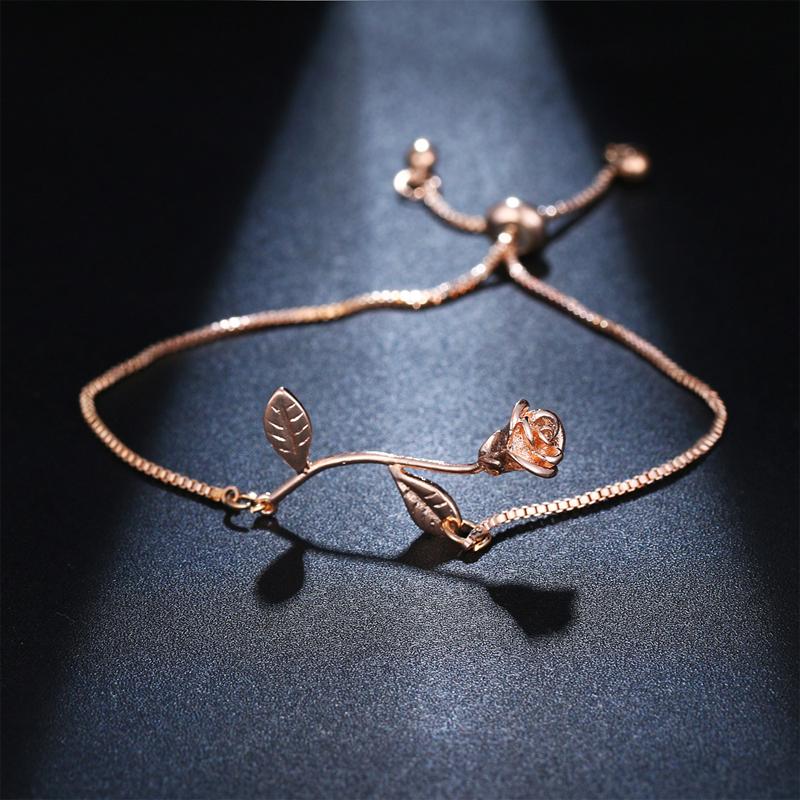 Norvo | Rose Blomst Charm Armbånd