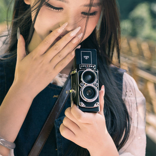 Norvo | Retro HD Twin-Lens Reflex Bærbar Mini Kamera