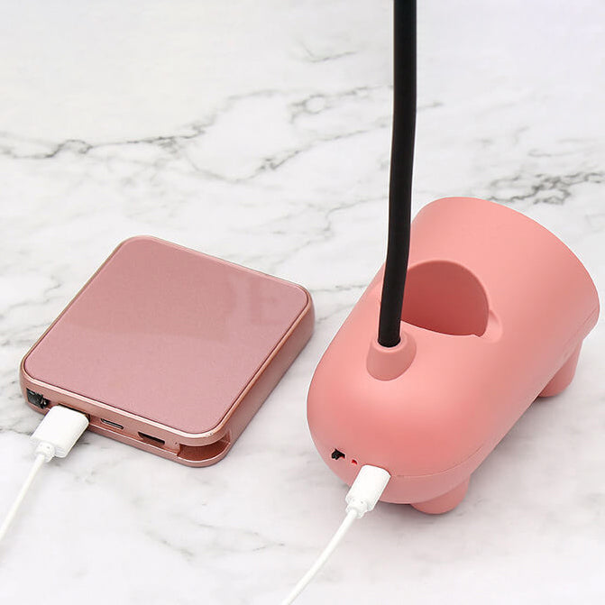 Norvo | Tegneserie Kreativ Kanin LED Berørings USB Pennholdere Skrivbord Lampe