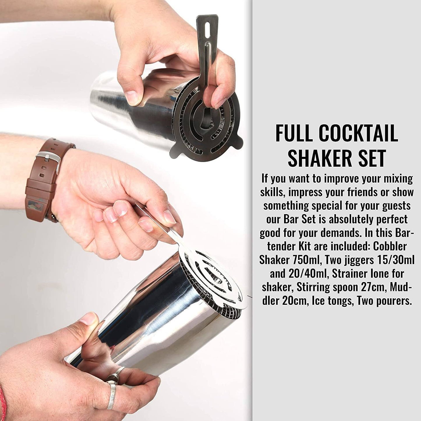 Norvo | 12-Delt: Cocktail Shaker Sett