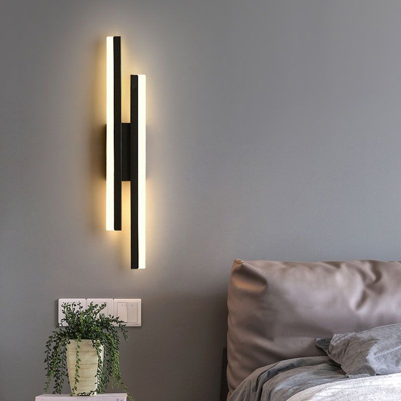 Norvo | Alana Moderne LED Veggbelysning - Elegant Svart/Gold Veggbelysning for Stue og Soverom