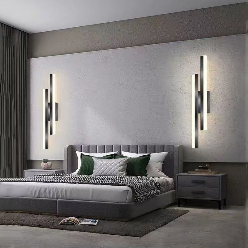 Norvo | Alana Moderne LED Veggbelysning - Elegant Svart/Gold Veggbelysning for Stue og Soverom