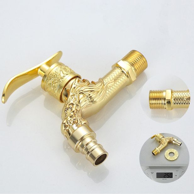Norvo | Vintage Classic Faucet Water Lock Single Handle Dragon Engraving Wall Mounted Faucet