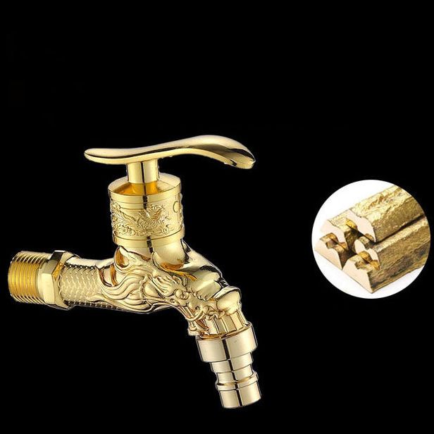 Norvo | Vintage Classic Faucet Water Lock Single Handle Dragon Engraving Wall Mounted Faucet