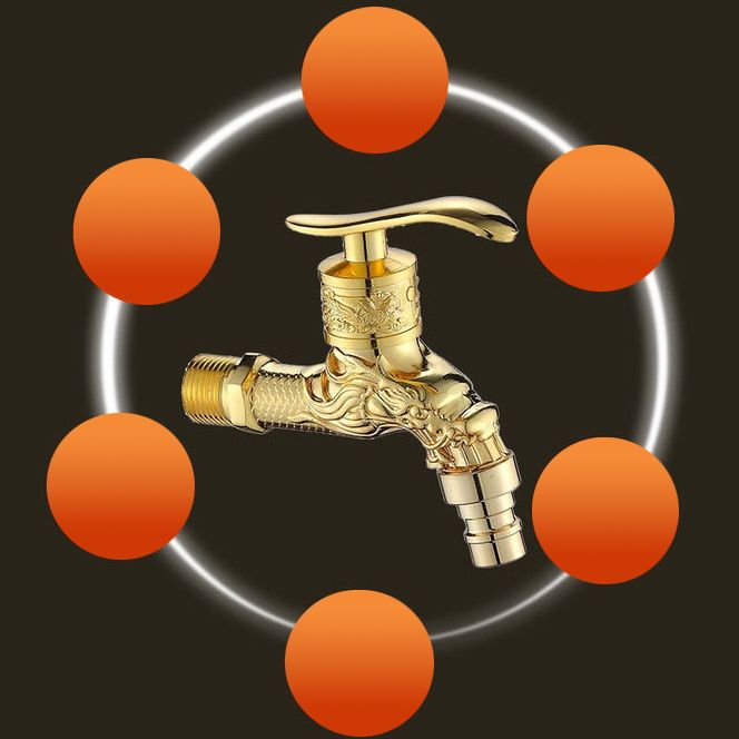 Norvo | Vintage Classic Faucet Water Lock Single Handle Dragon Engraving Wall Mounted Faucet
