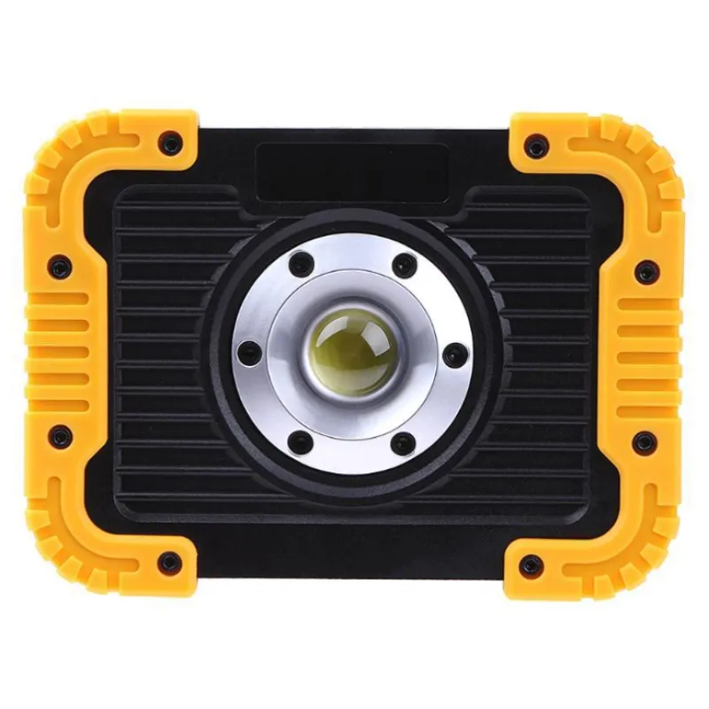 Norvo | Oppladbart LED Byggespotlight – Bærbar Arbeidslys med USB og Holdbart Hus