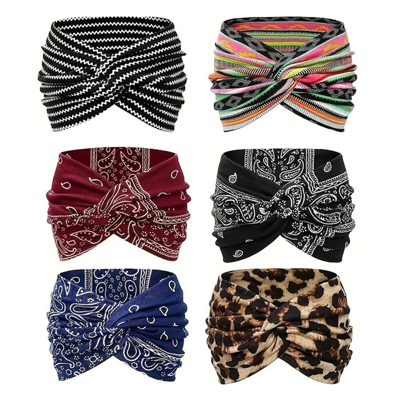 Norvo | Vintage Stil Bred Tie-Dye Hodebånd