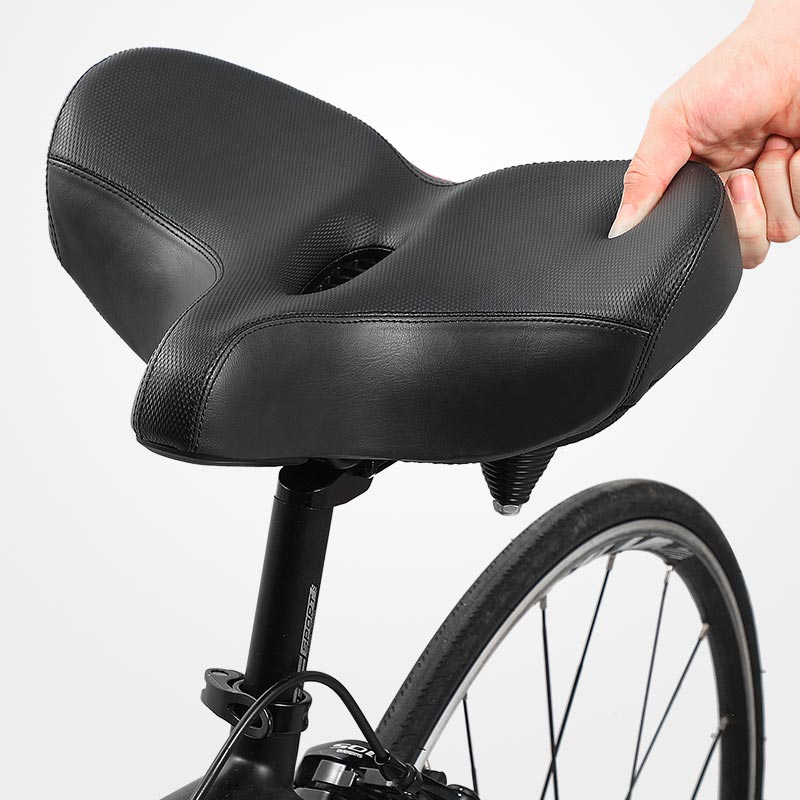 Norvo | RideEase - Ekstra Bred & Pustende Komfortabel Syklesal, Ergonomisk Sykkelsete