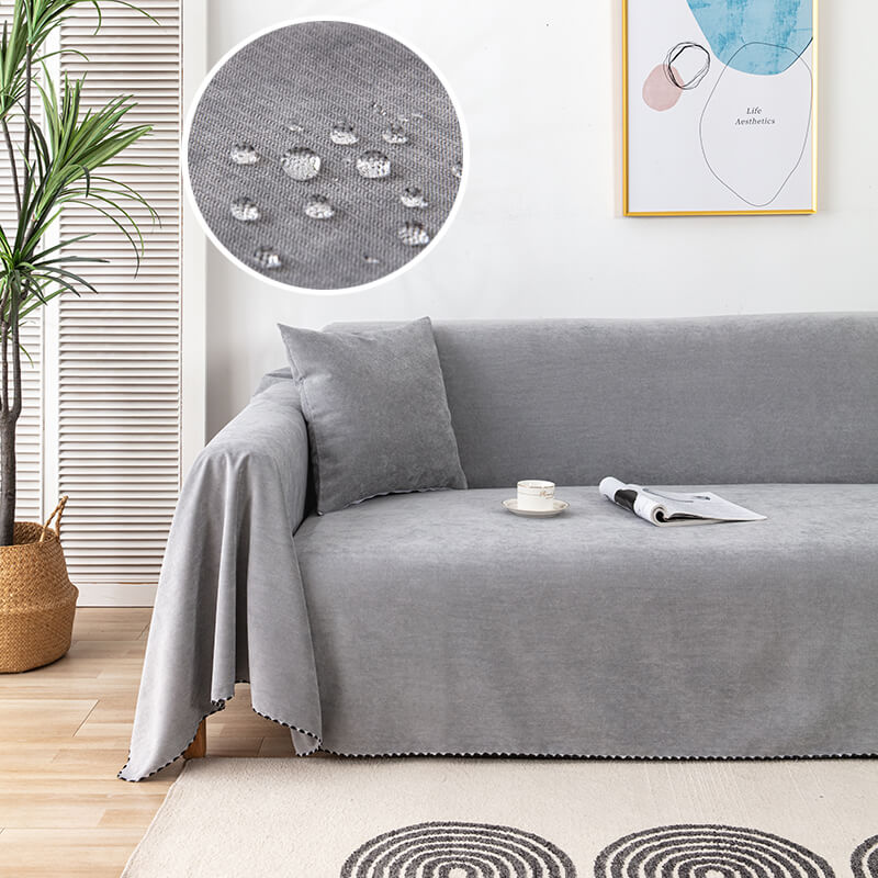 Norvo | Vanntett Sofa Kastteppe | Anti-skli. Jacquard Kanter & Ideell for Dyr og Møbelbeskyttelse