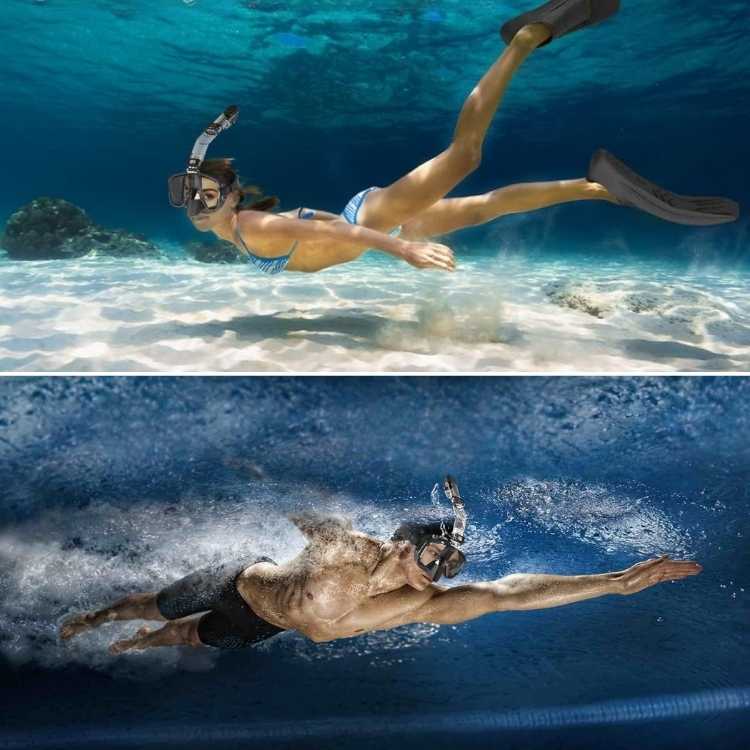 Norvo | Sammenleggbar Snorkelmaske med Antidugg Linse og Justerbar Rem for Enkel Undervannsutforskning