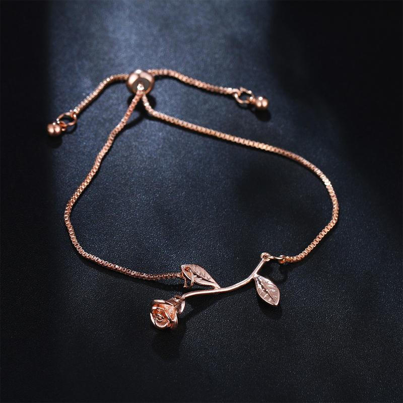 Norvo | Rose Blomst Charm Armbånd