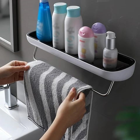 Norvo | 🚿EasyMount lagringshylde til bad - ingen boring kreves