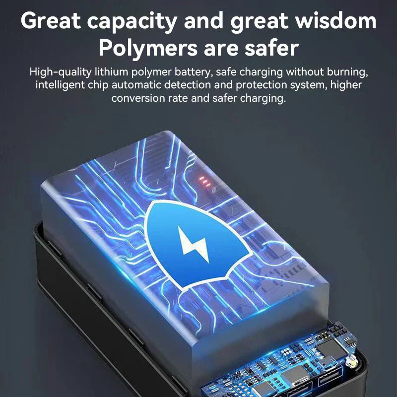 Norvo | 50000mAh stor kapasitet power bank mobiltelefon super hurtiglading bærbar strømkilde mobil datamaskin ekstern strømkilde