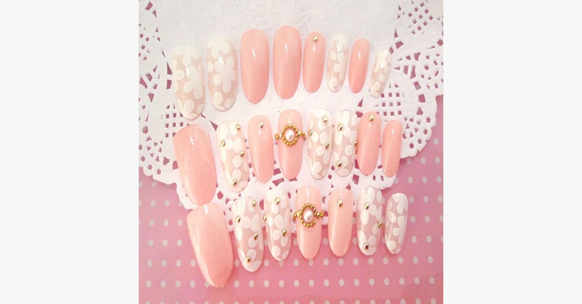 Norvo | Nude blomster negler