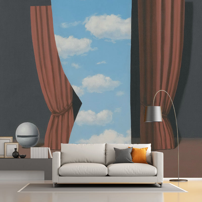 Norvo | Evocative Gioconda Tapet Veggbilder For Soverom Magritte Kunst Veggdekor, Skreddersydd