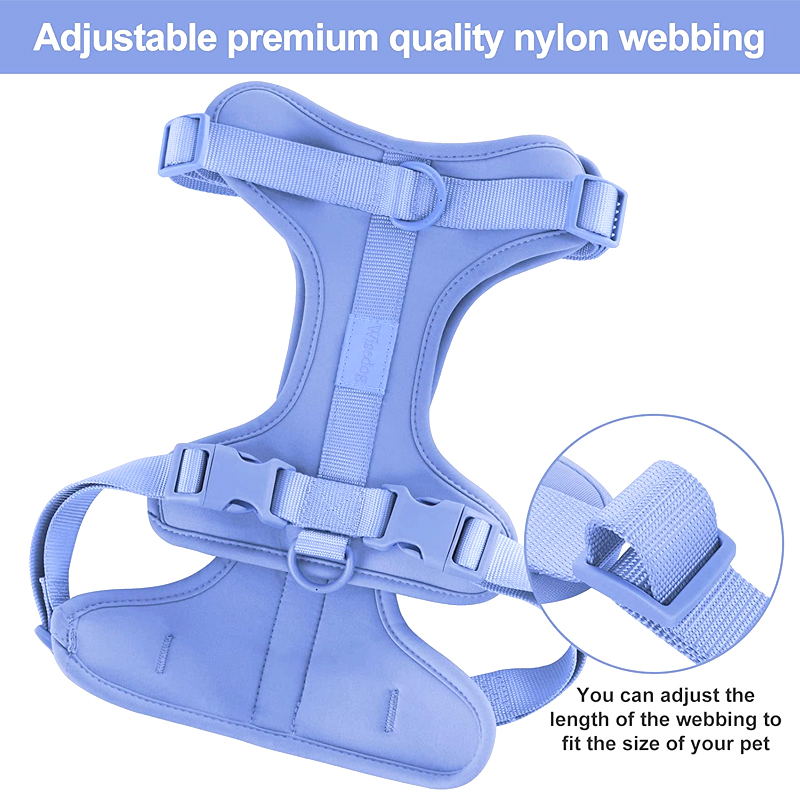 Norvo | Adjustable Dog Vest Harness with 3 Leash Clips