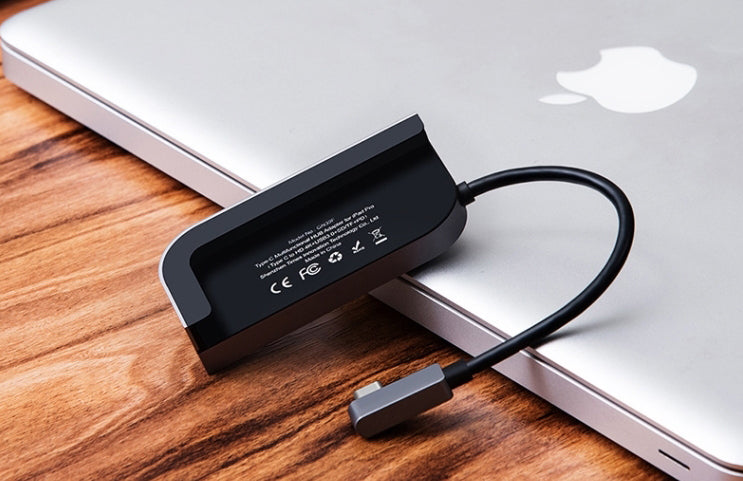 Norvo | 6-i-1 USB Type-C Hub Med USB3.0, SD, MicroSD, Lyd, 4K/HD & USB-C PD, For iPad Pro & Mer