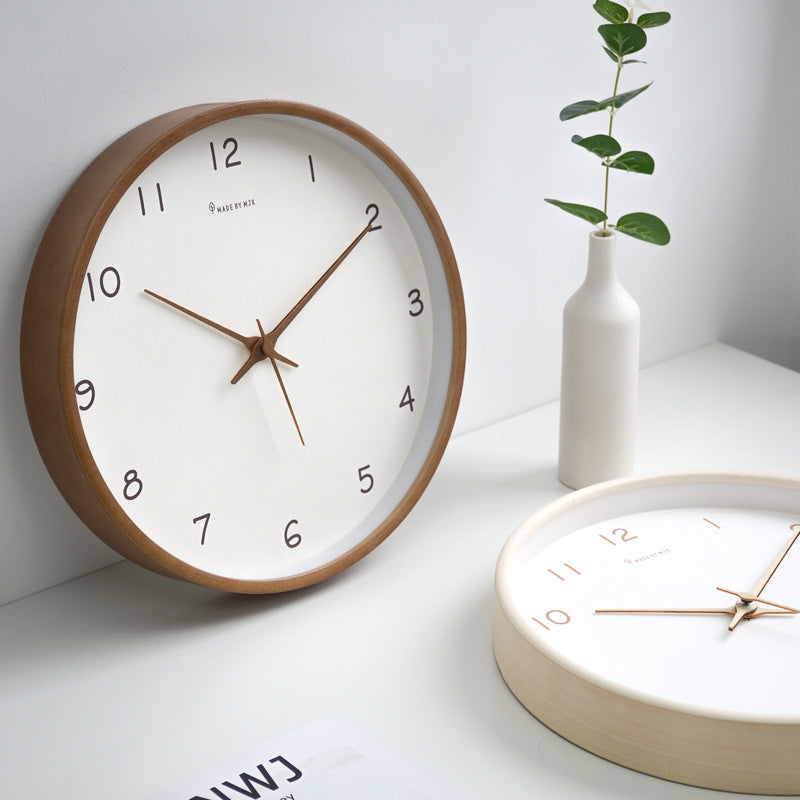 Norvo | TimberClock - Solid tre analog klokke