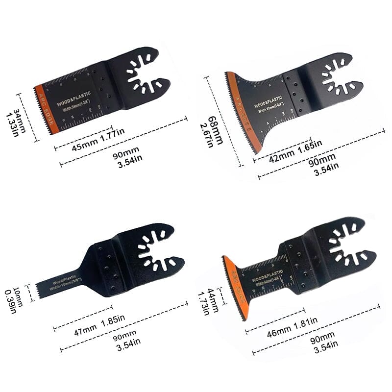 Norvo | Kantløs Oscillerende Verktøyklinger (20 Stykker)