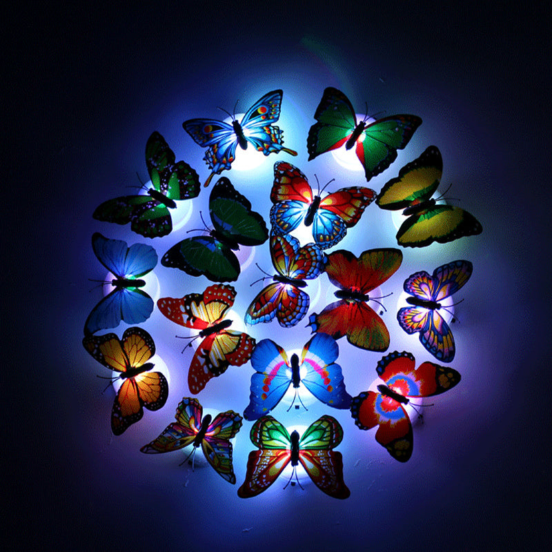 Norvo | 3D LED Sommerfugl Dekorasjon Nattlys