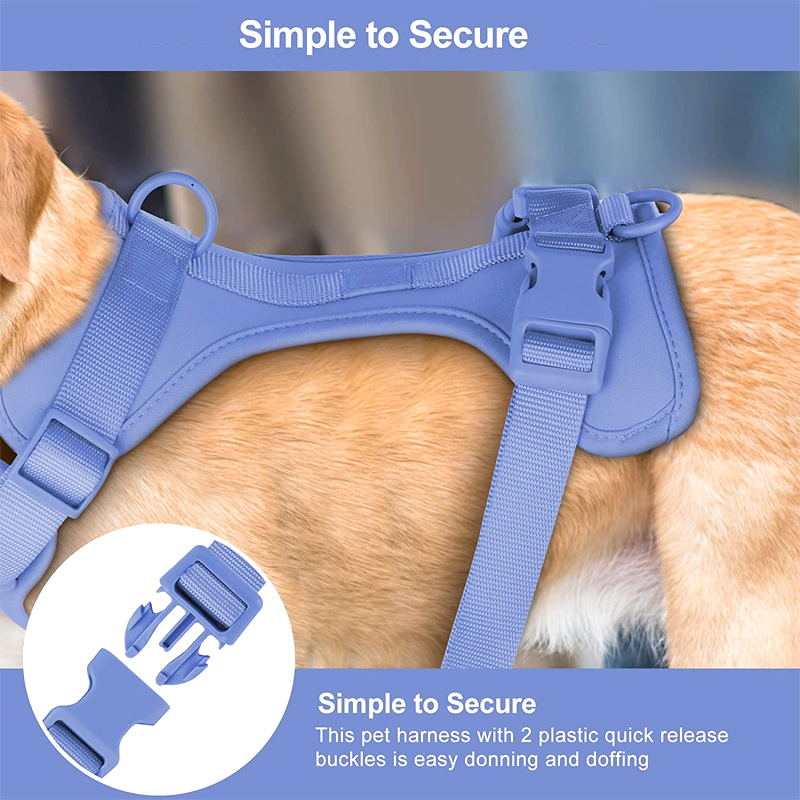 Norvo | Adjustable Dog Vest Harness with 3 Leash Clips