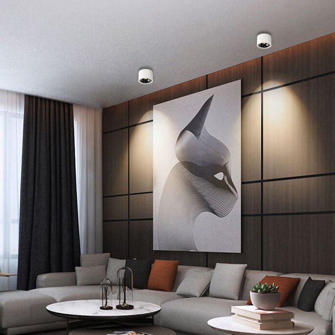 Norvo | Origo Minimalistisk LED Taklampe - Justerbar Rund Innfelt Lampe