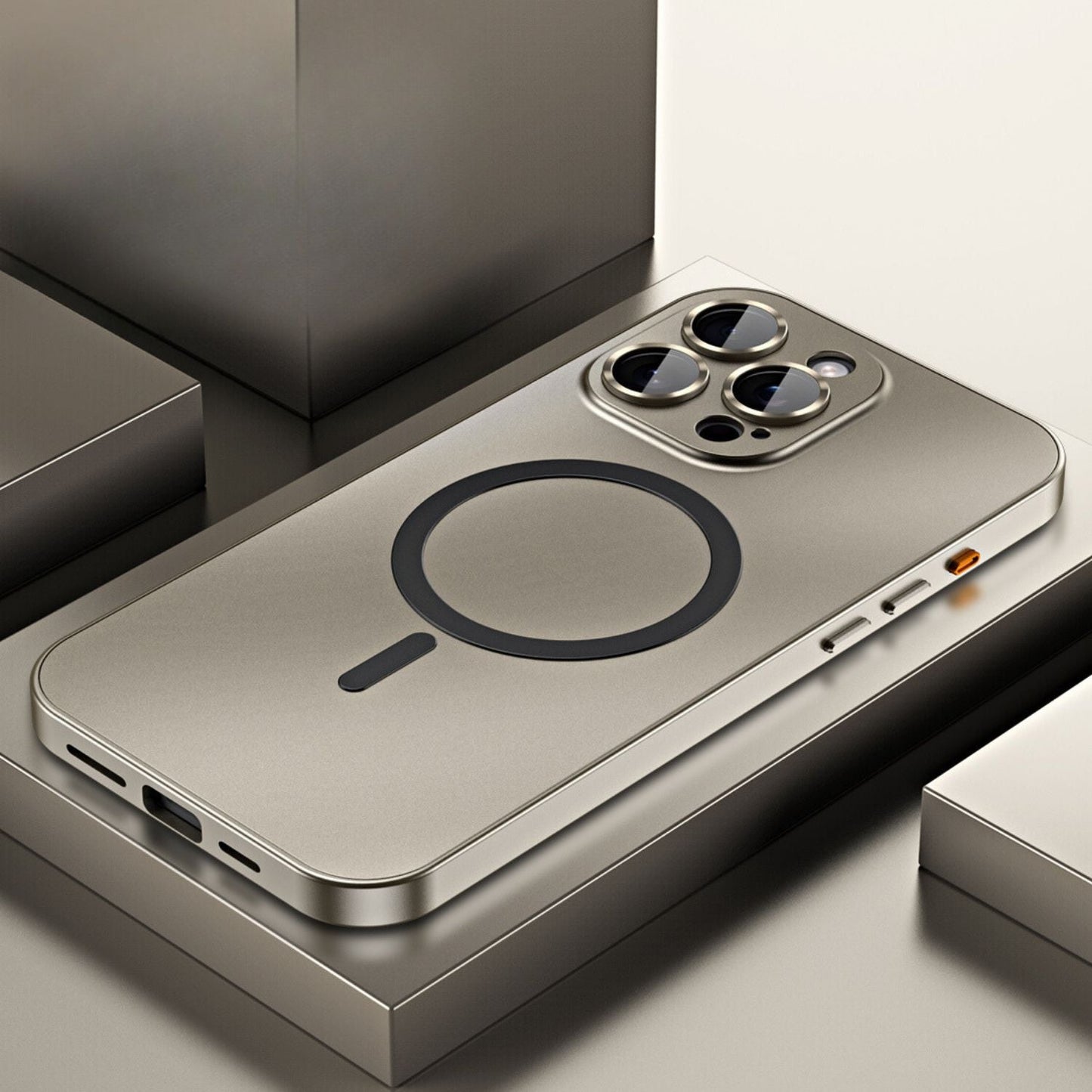 Norvo | Magnetisk metall skall for iPhone – Robust beskyttelse med et elegant design og MagSafe-kompatibilitet