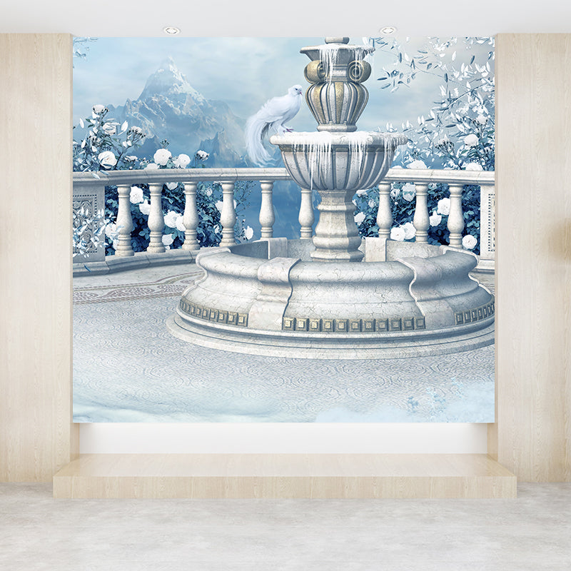 Norvo | Vinter Spray Fontene Tapet Moderne Non-woven Veggdekor