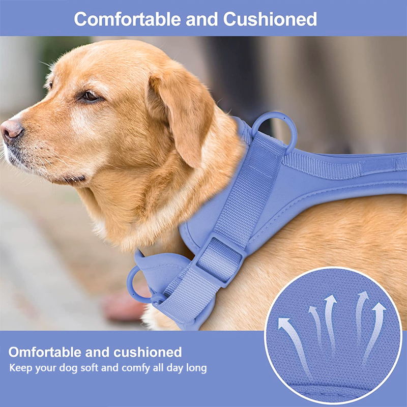 Norvo | Adjustable Dog Vest Harness with 3 Leash Clips
