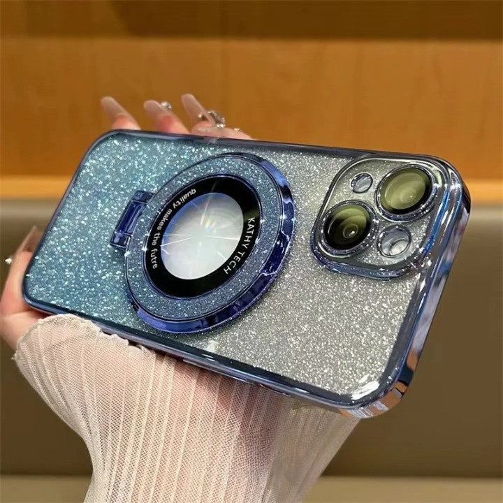 Norvo | Glitter Magnetisk Ring Stativ Telefon Etui