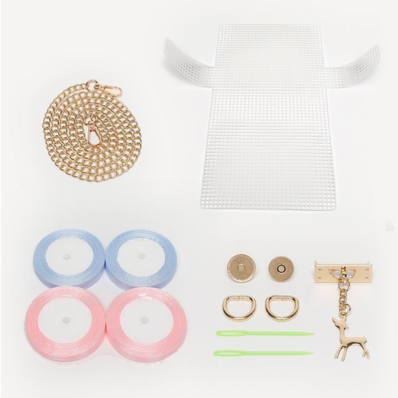 Norvo | Blomstrete Chiffon Bånd Håndveske DIY Sett