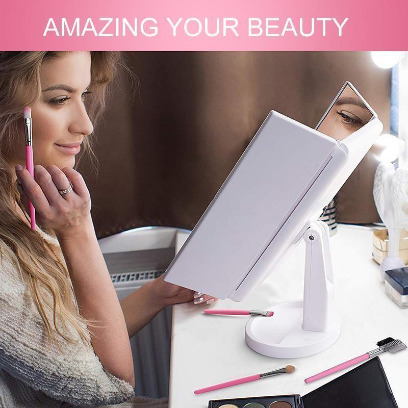 Norvo | Belyst sminkespeil, 24LED