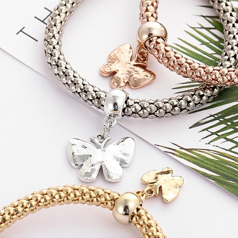 Norvo | Charm Rhinestone Popcorn Armbånd