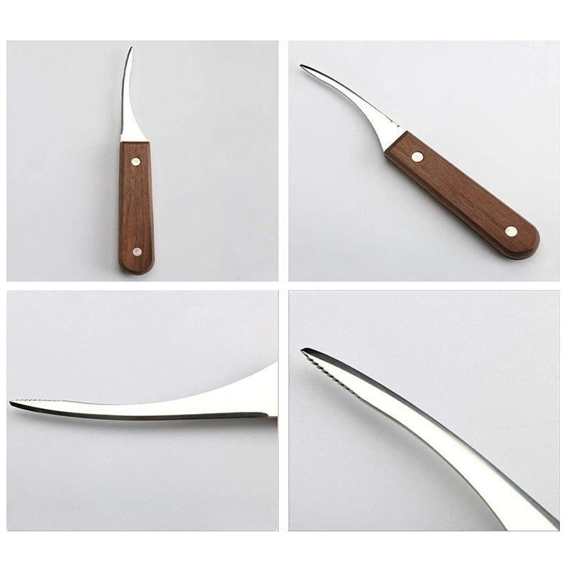 Norvo | Rustfritt ståltang for reker med trehåndtak