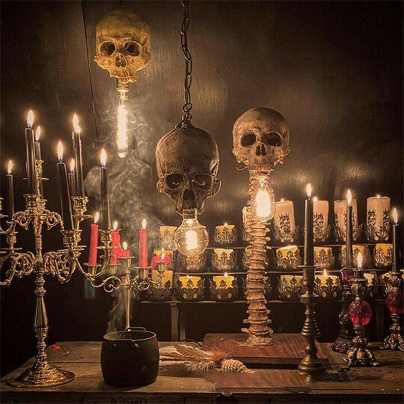 Norvo | Horror Skull med Spine Lampe