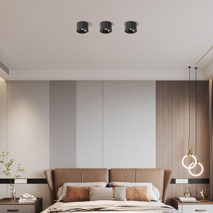 Norvo | Origo Minimalistisk LED Taklampe - Justerbar Rund Innfelt Lampe