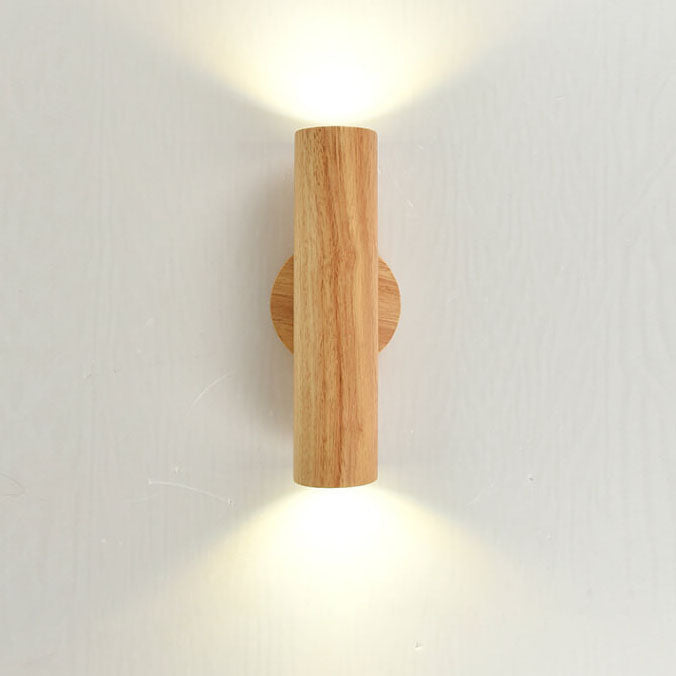 Norvo | Moderne enkel varm massiv tre strippet dobbel hode LED vegglampe