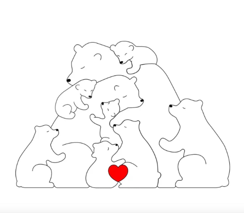 Norvo | Tilpassbar Bjørnefamilie