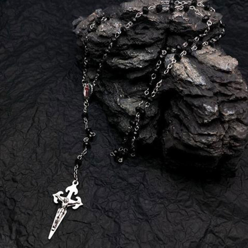 Norvo | Hjerteformet Kattøye Stein Rosary Smykke - Elara