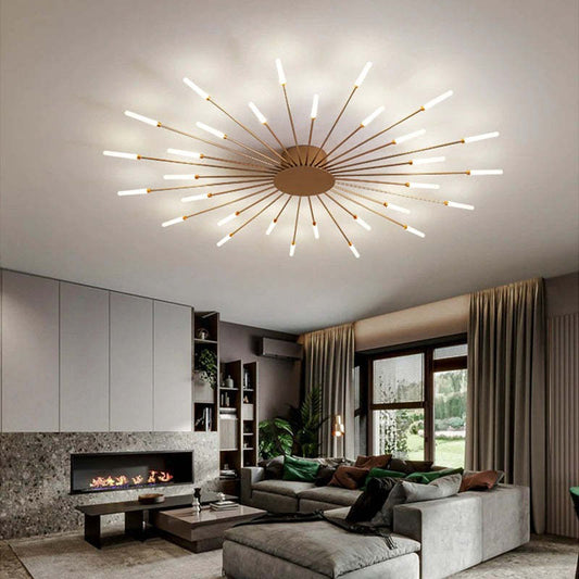 Norvo | Moderne Fyrverkeri-Stil Taklampe – Dekorativ LED Belysning for Stue, Soverom & Spisestue