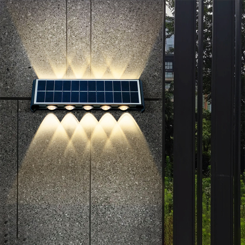 Norvo | Moderne Enkelhet Sol Vannavstøtende Rektangulær ABS PMMA LED Vegglampe For Utendørs Patio