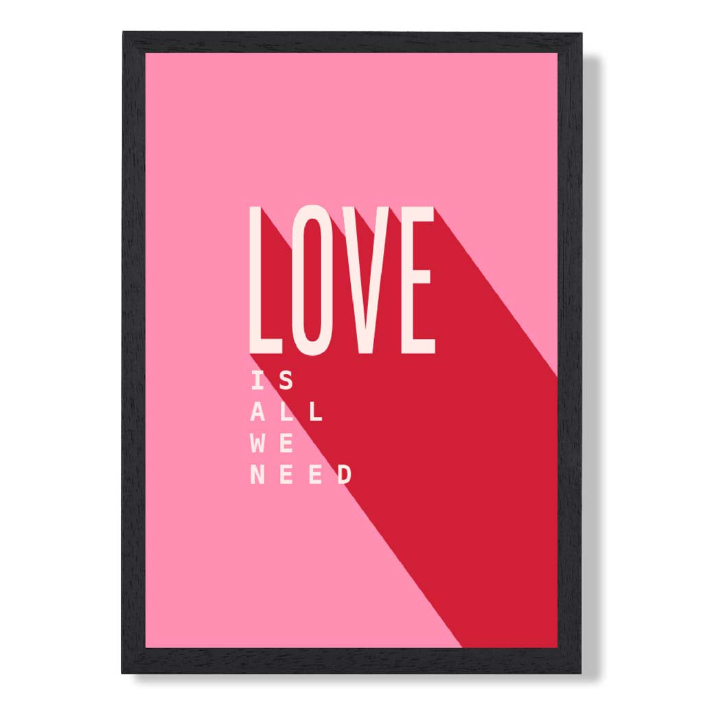 Norvo | Love Is All We Need Rammet Kunsttrykk