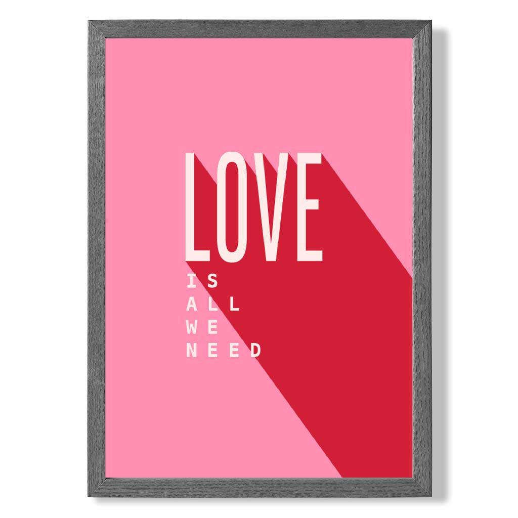 Norvo | Love Is All We Need Rammet Kunsttrykk