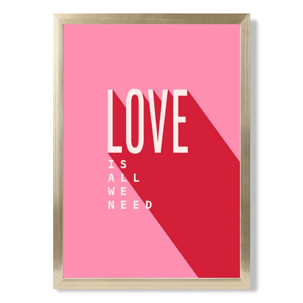 Norvo | Love Is All We Need Rammet Kunsttrykk