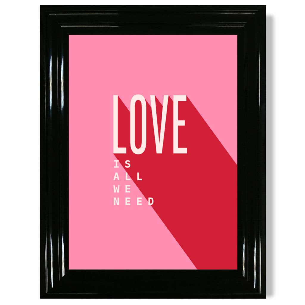 Norvo | Love Is All We Need Rammet Kunsttrykk
