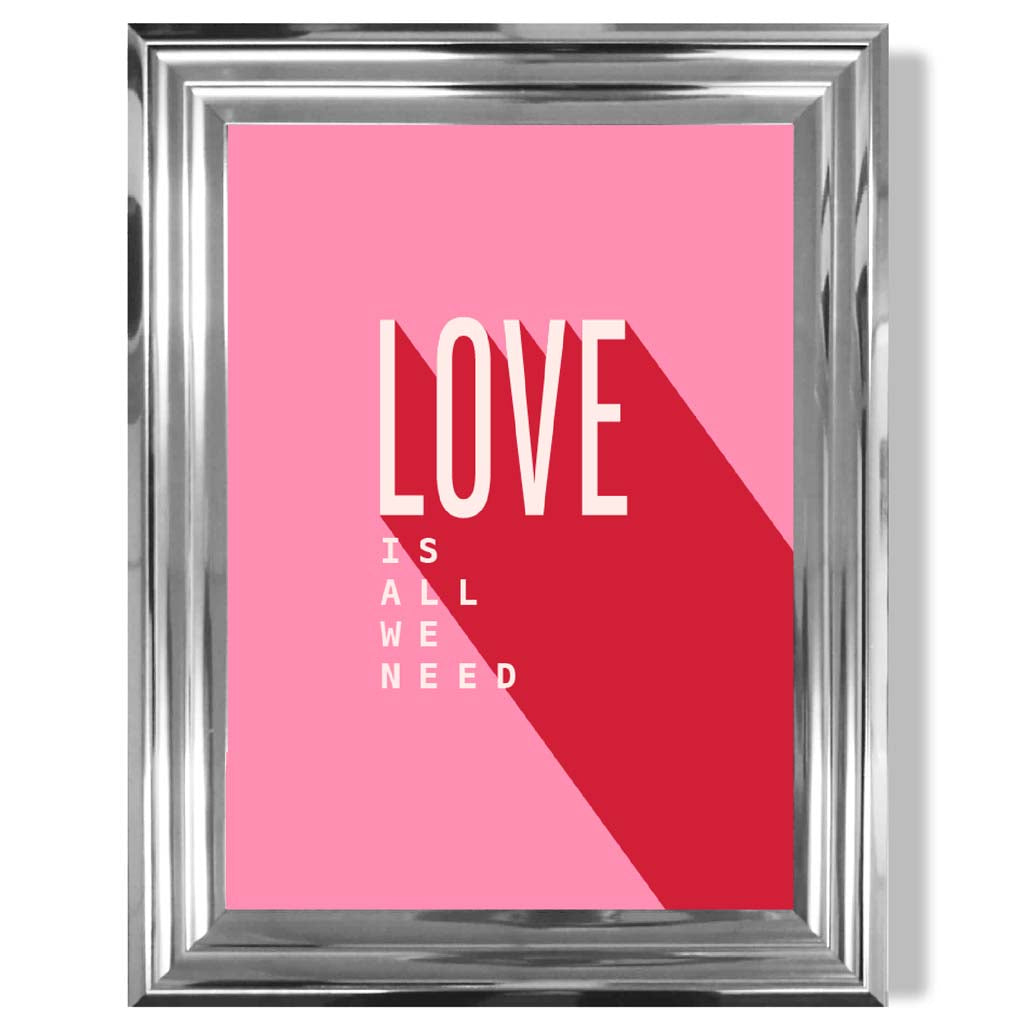 Norvo | Love Is All We Need Rammet Kunsttrykk