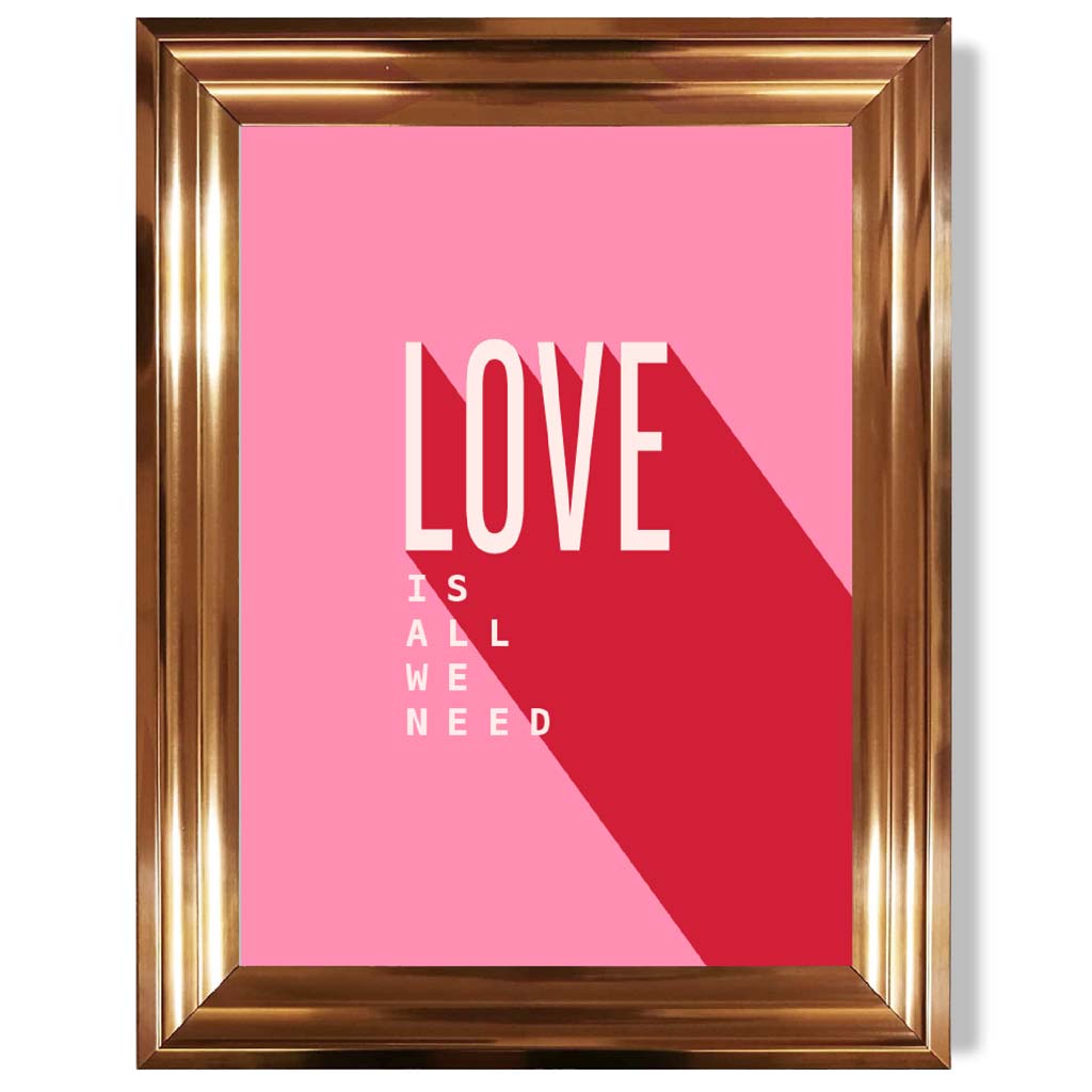 Norvo | Love Is All We Need Rammet Kunsttrykk