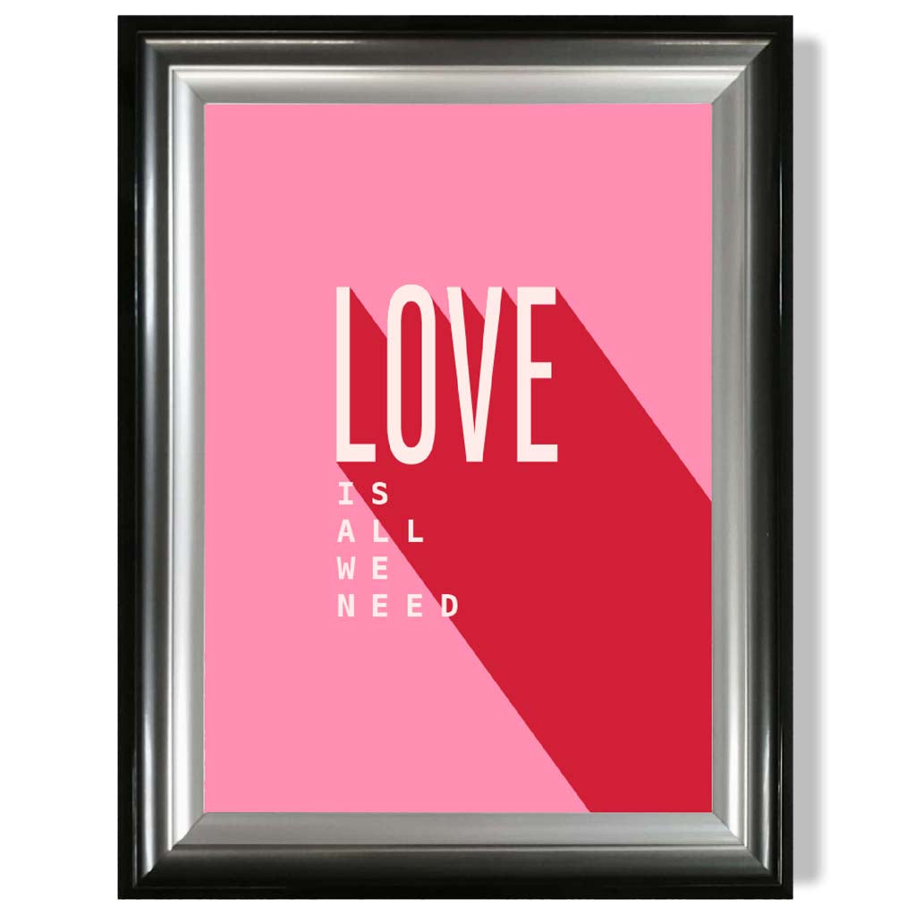 Norvo | Love Is All We Need Rammet Kunsttrykk