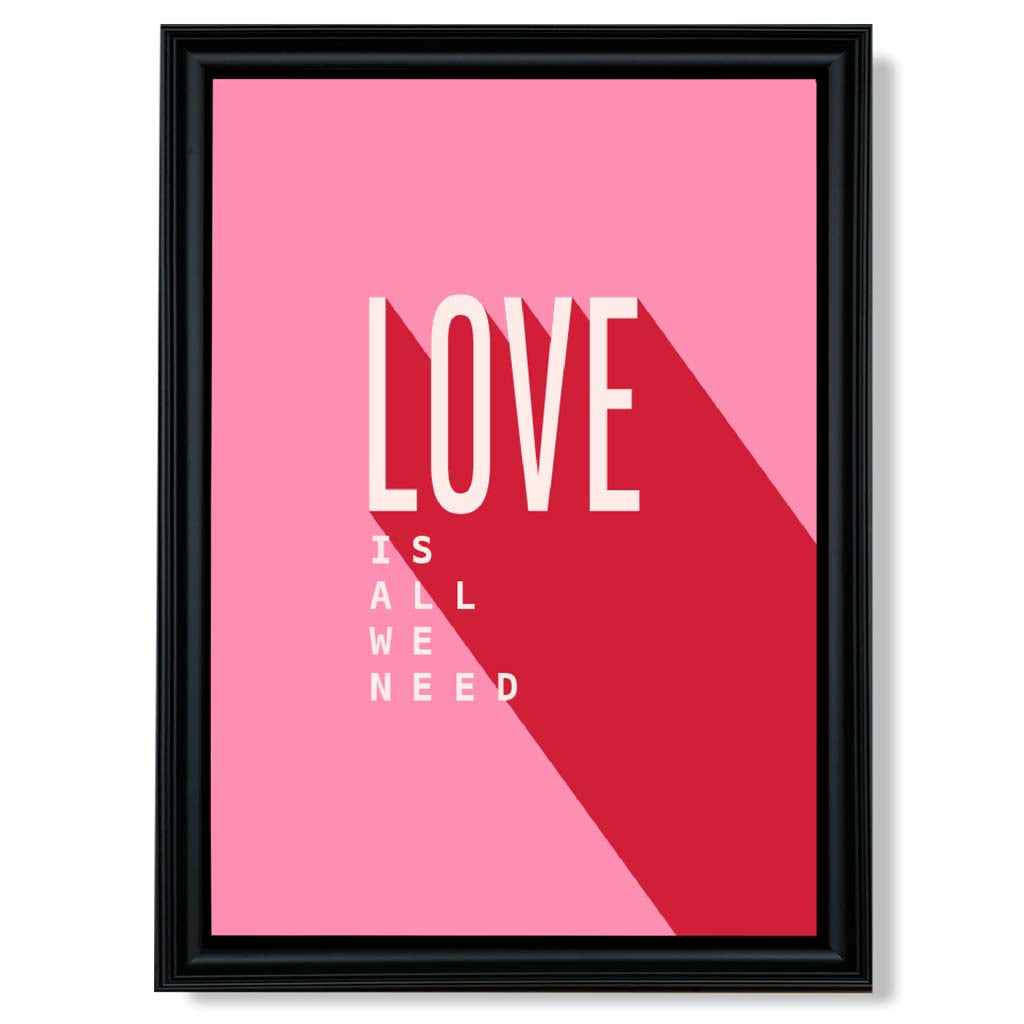 Norvo | Love Is All We Need Rammet Kunsttrykk