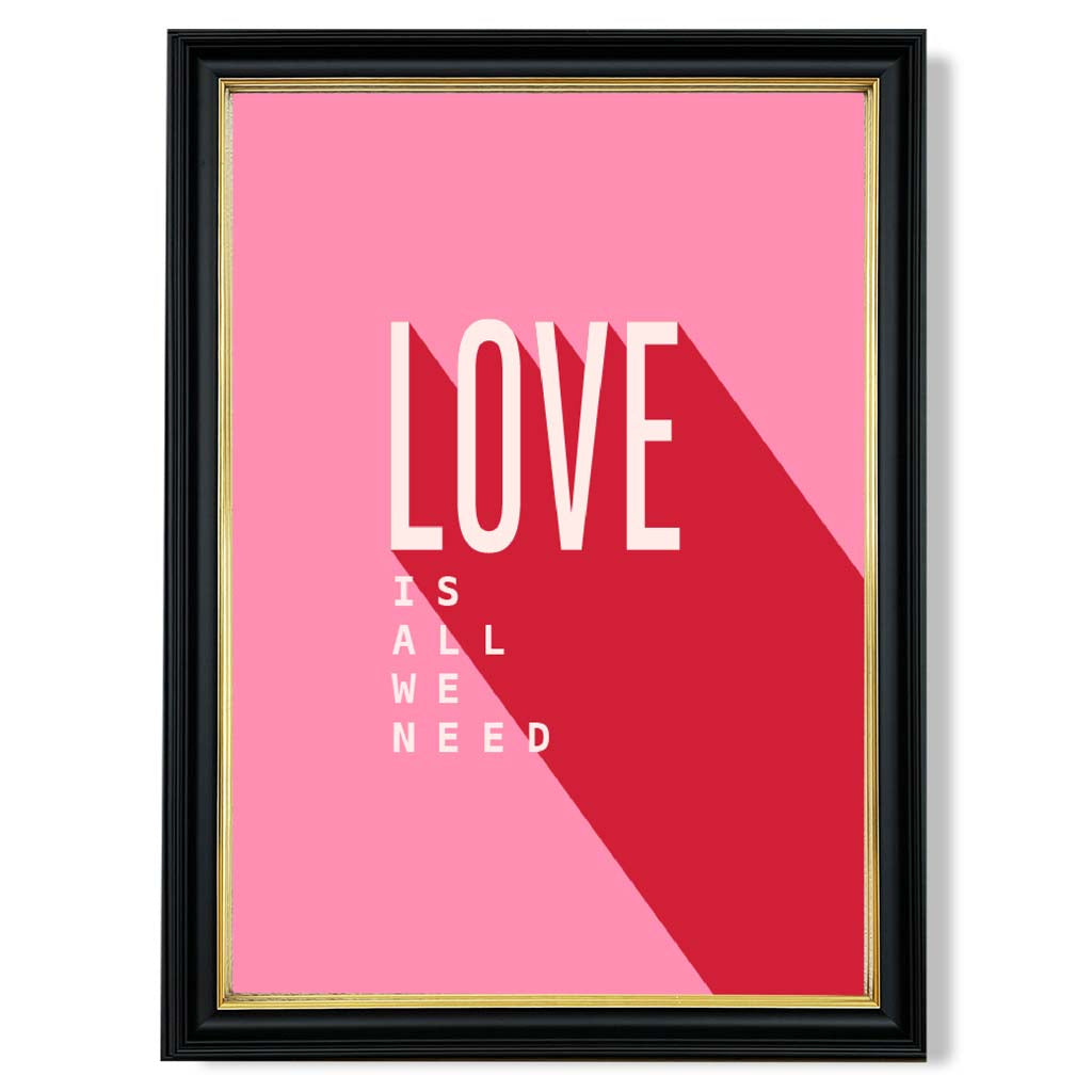 Norvo | Love Is All We Need Rammet Kunsttrykk